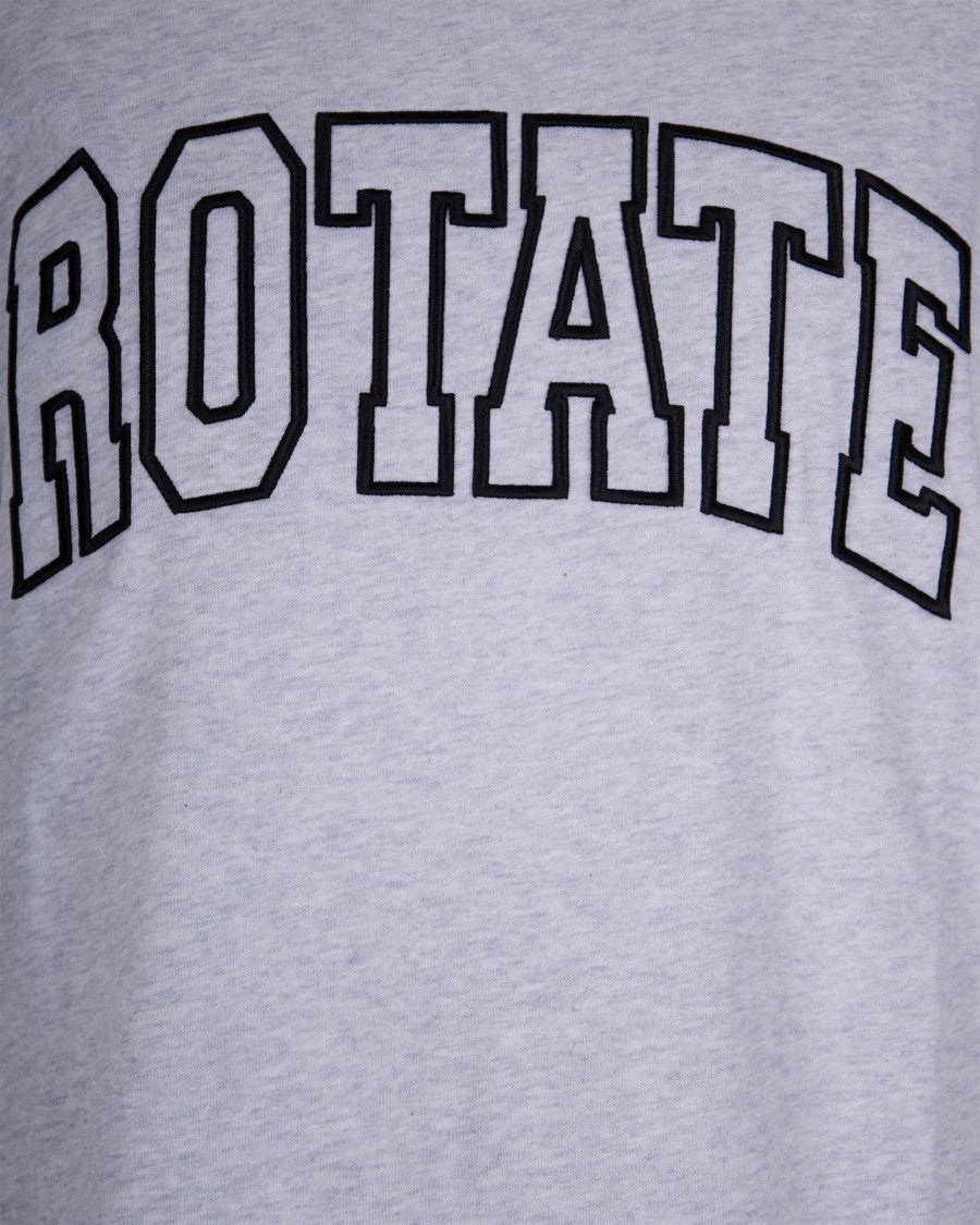 Rotate Light Grey Melange Jersey T-Shirt