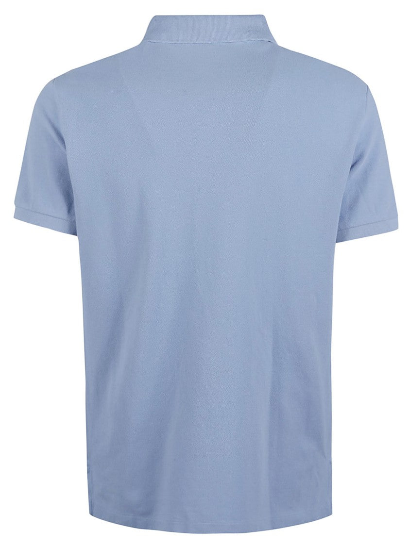 Polo Ralph Lauren Chambray Blue Cotton Piqué Polo Shirt