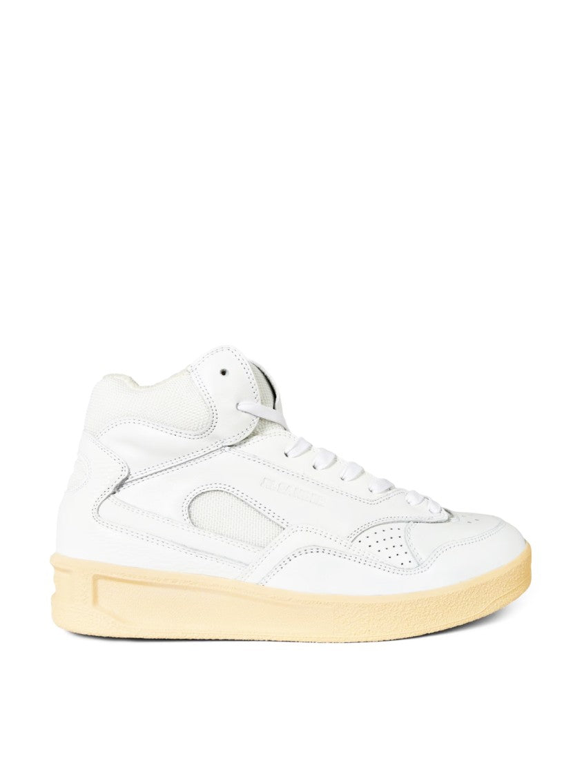 Jil Sander Basket Hi Logo Sneakers