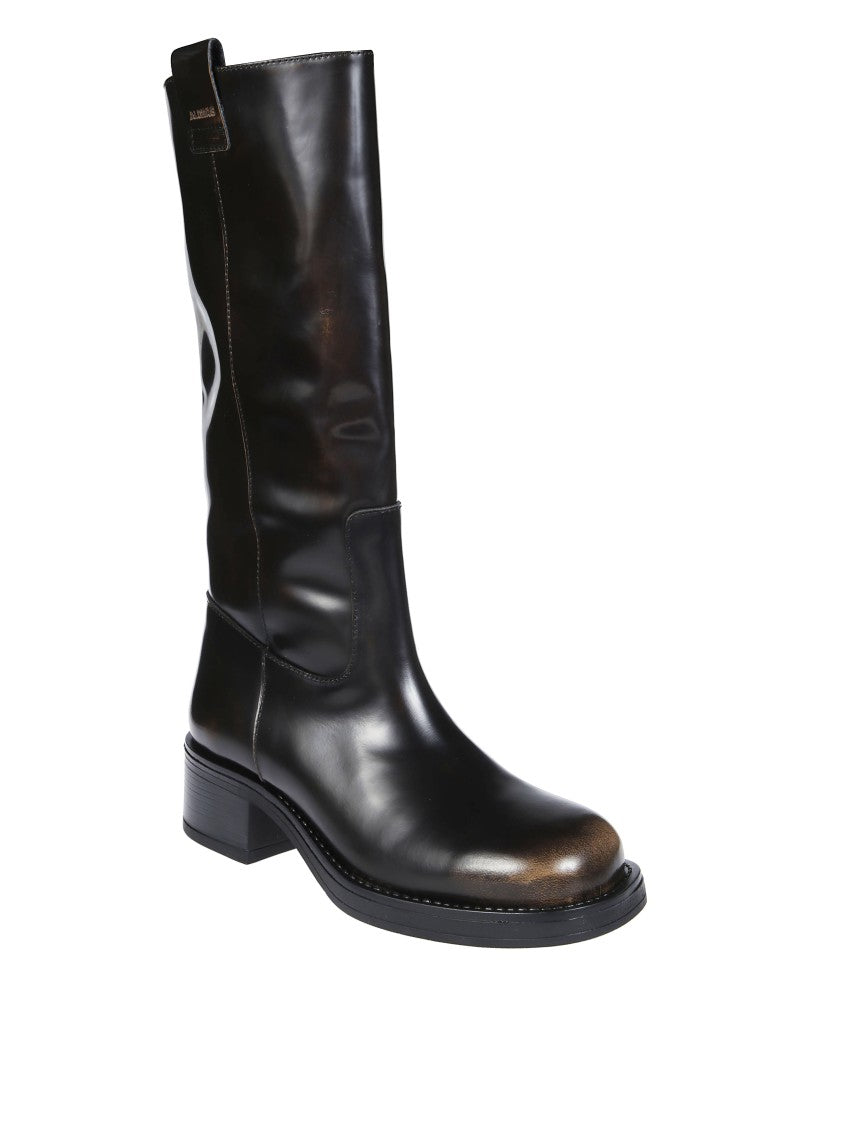 Alohas Sajan Vintage Brown Leather Boots