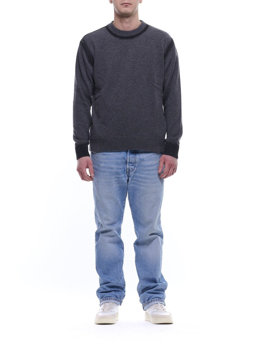 Atomofactory Black Airbrush Crewneck Sweater