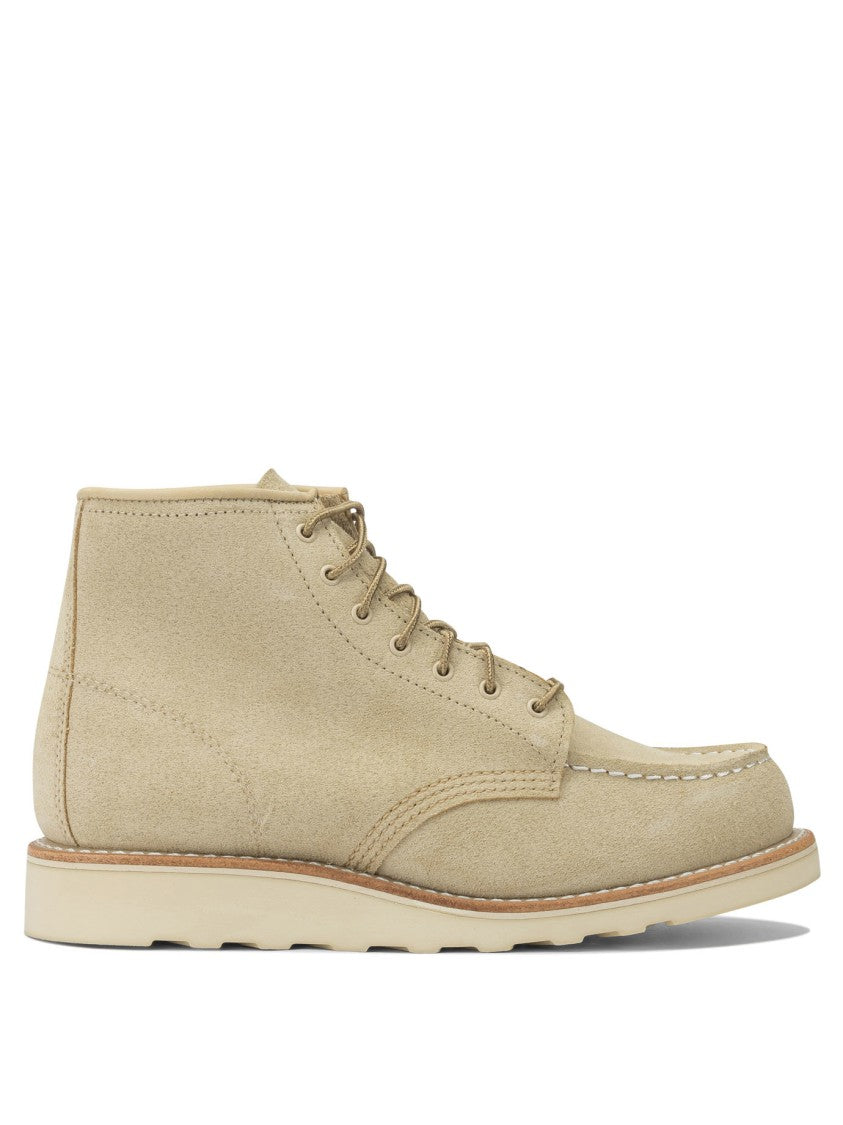 Red Wing 6'' Moc Toe 3328 Cream Abilen Lace-Up Ankle Boots