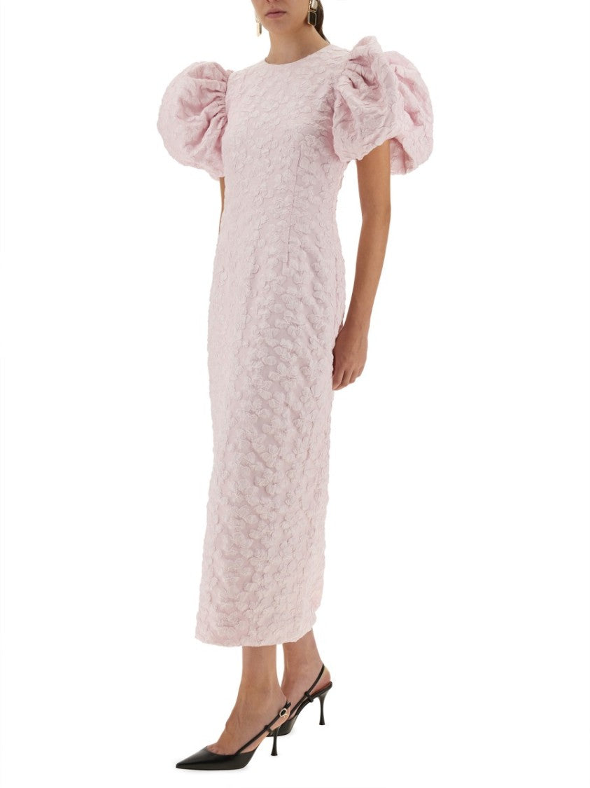 Rotate Birger Christensen Jacquard Midi Dress