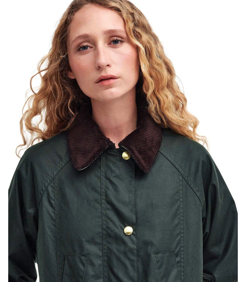 Barbour Beadnell Wax Sage Green Jacket
