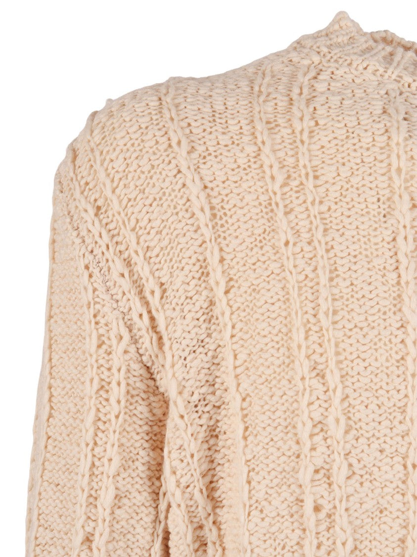 Ballantyne Textured Cable Knit Sweater