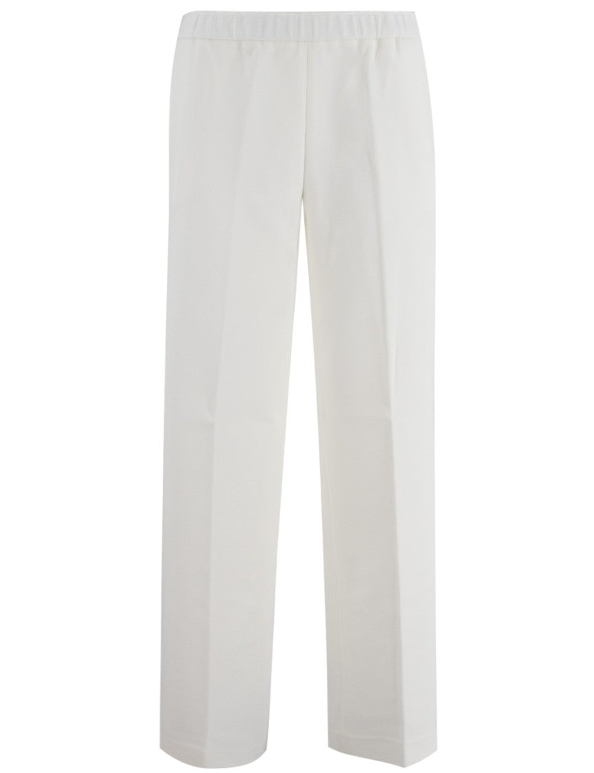 Fabiana Filippi Straight-Leg Trousers With Elastic Waistband And Welt Pockets