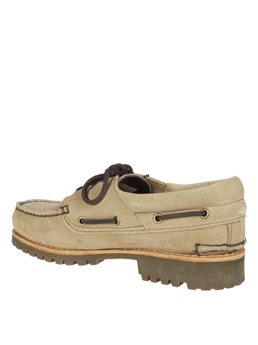 Timberland Brown Suede Lug Pattern Sole Loafers