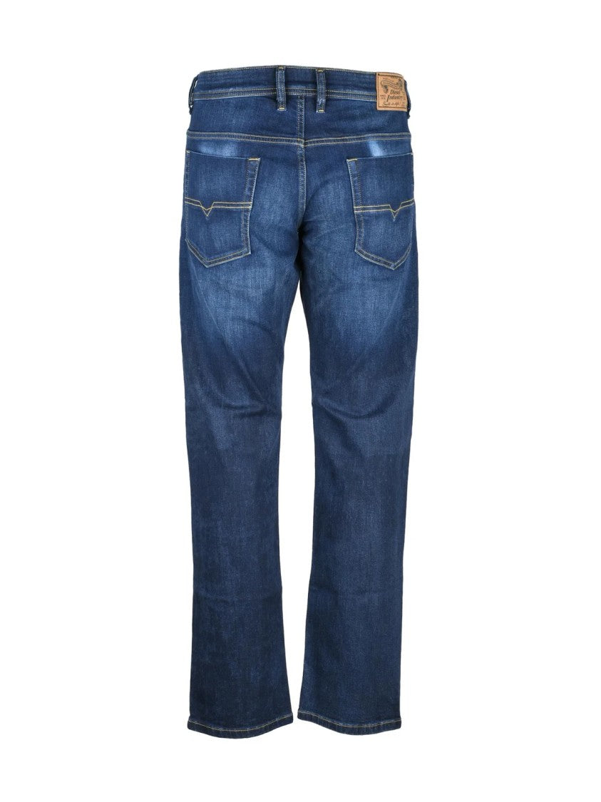 Diesel Blue Button Straight Jeans