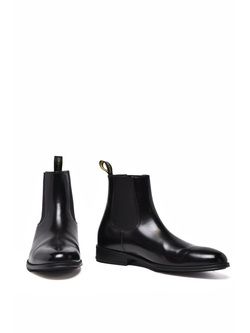 Doucal's Black Leather Boots