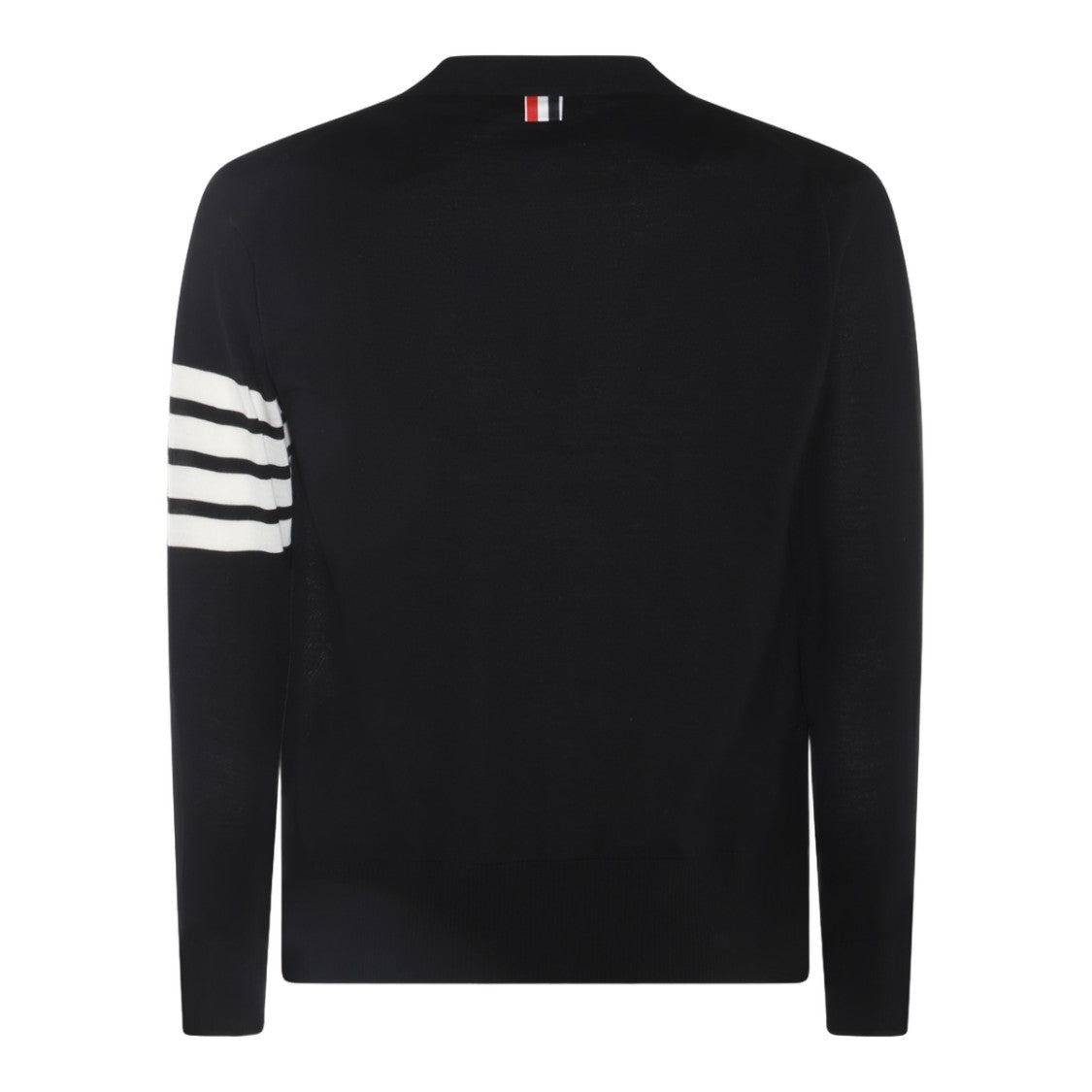 Thom Browne V-Neck Cardigan Sweater With Distinctive Stripes