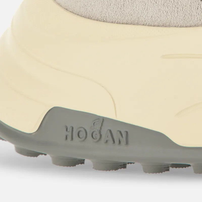 Hogan Suede Leather Chunky Cream Sole Sneakers