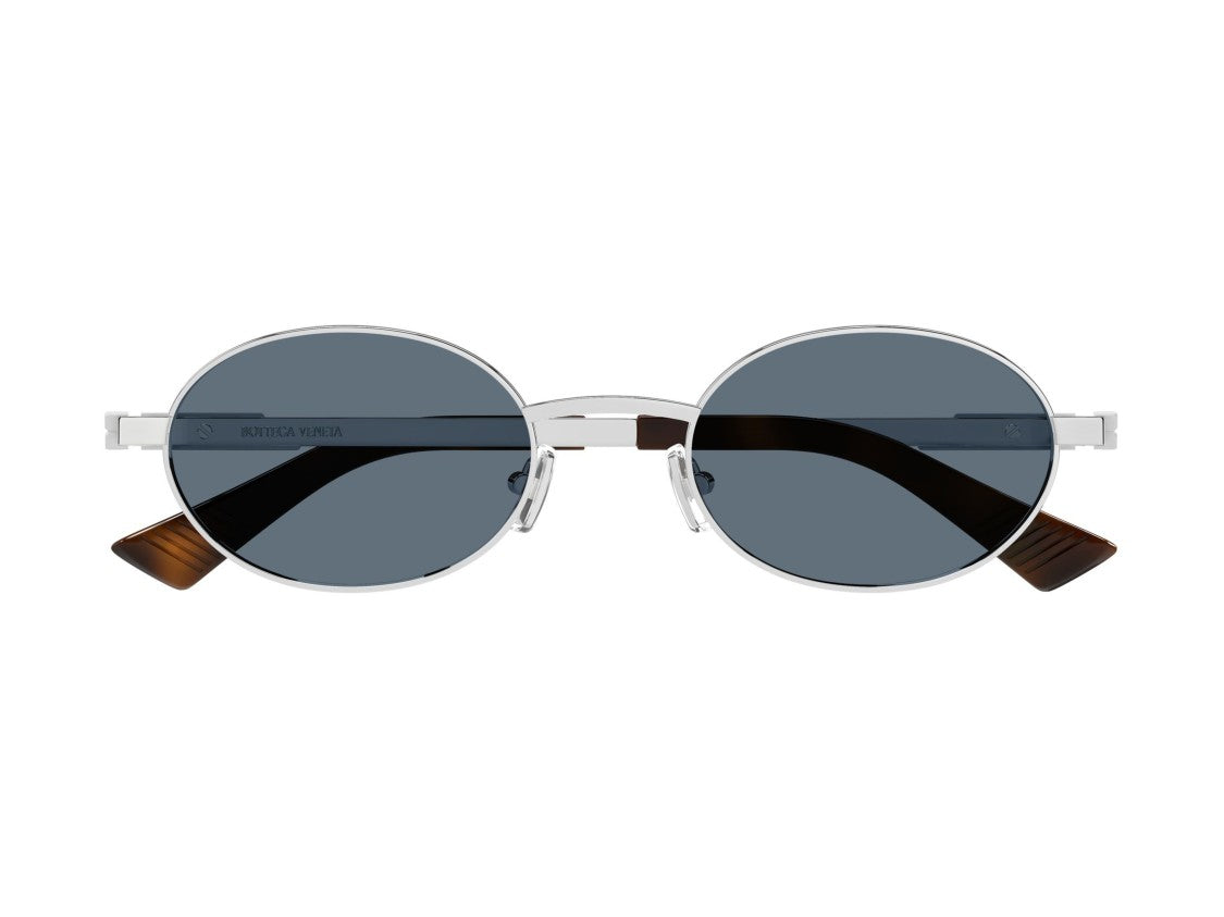Bottega Veneta Silver Bv1470s Metal Round Sunglasses
