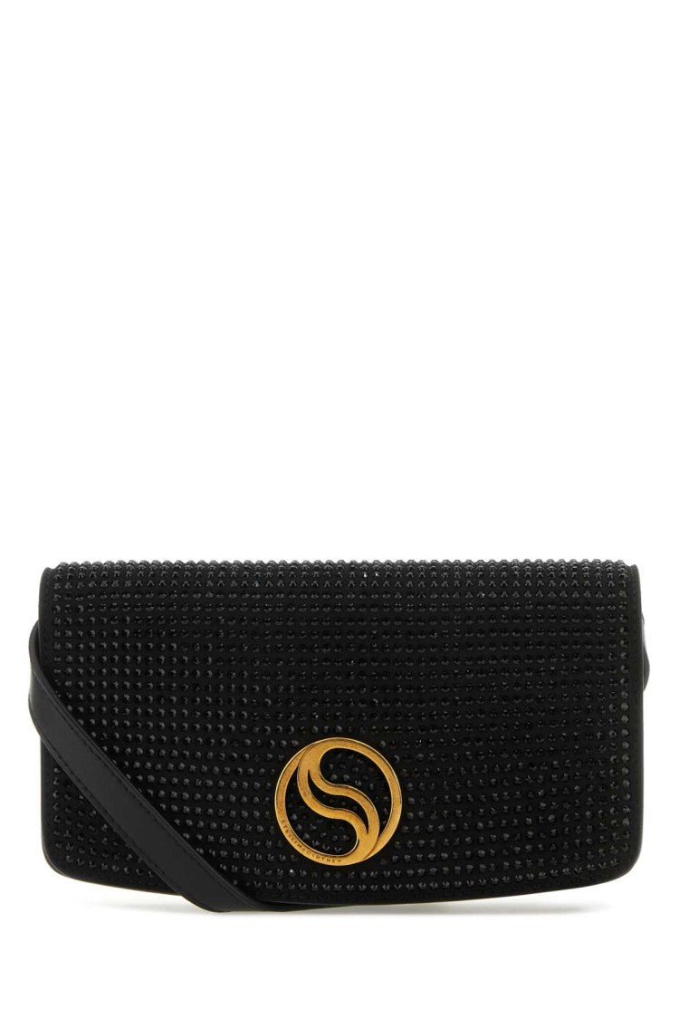 Stella Mccartney Black Alter Mat Mini S-Wave Wallet