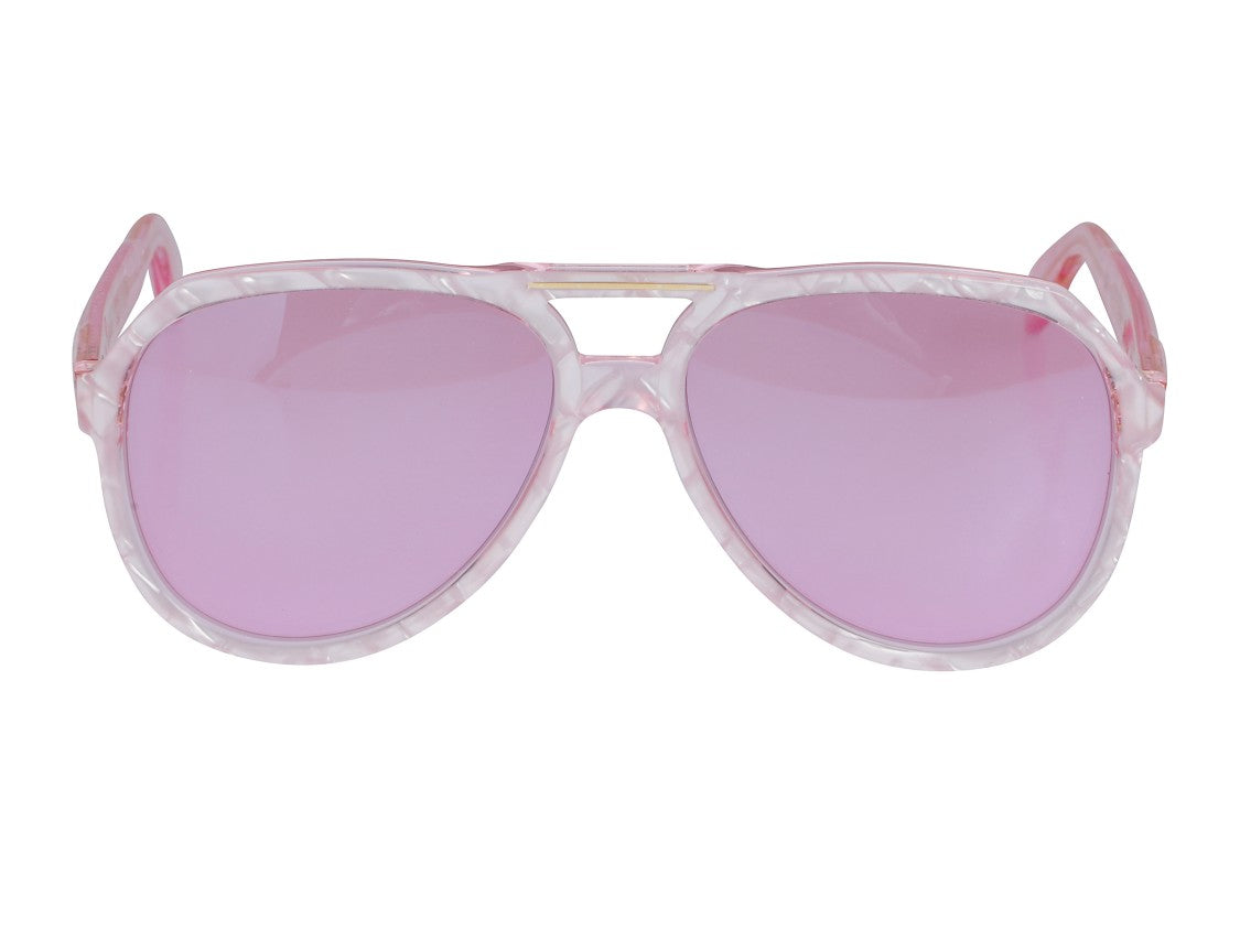 Kador Big Pilot Translucent Marbled Oversized Aviator Sunglasses