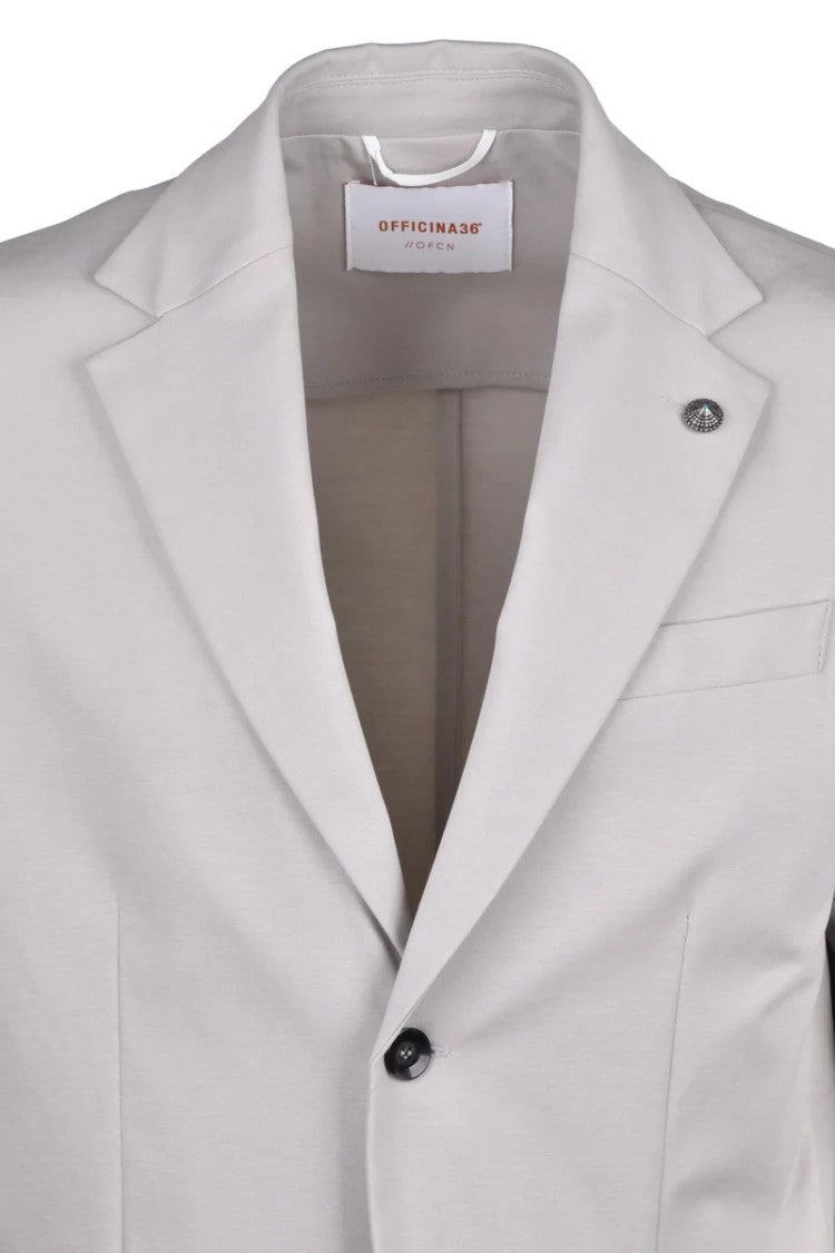 Officina 36 Men's Unlined Jacket - Light Grey