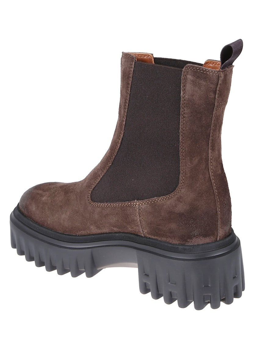 Hogan H700 Chelsea Calf Leather Boots