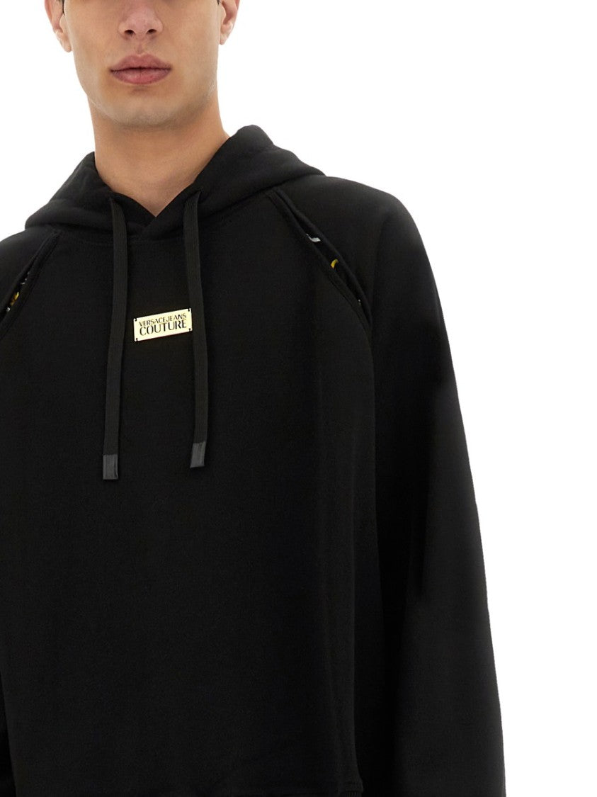 Versace Jeans Couture Relaxed Fit Black Hoodie