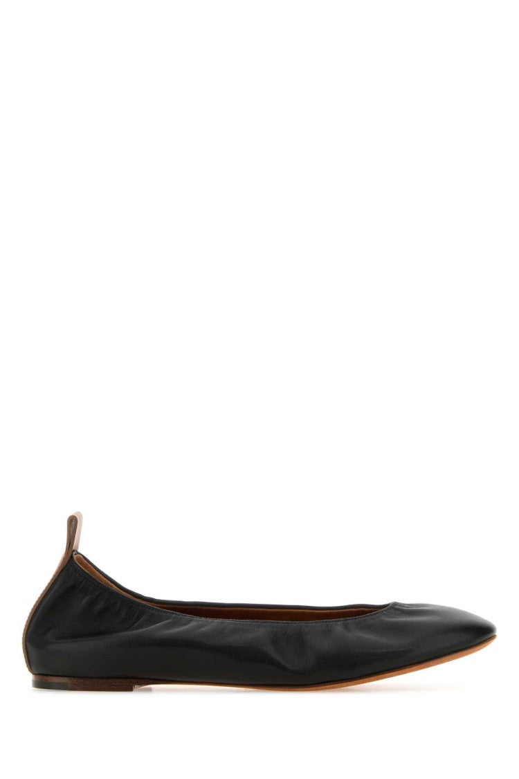 Lanvin Black Leather Ballerinas