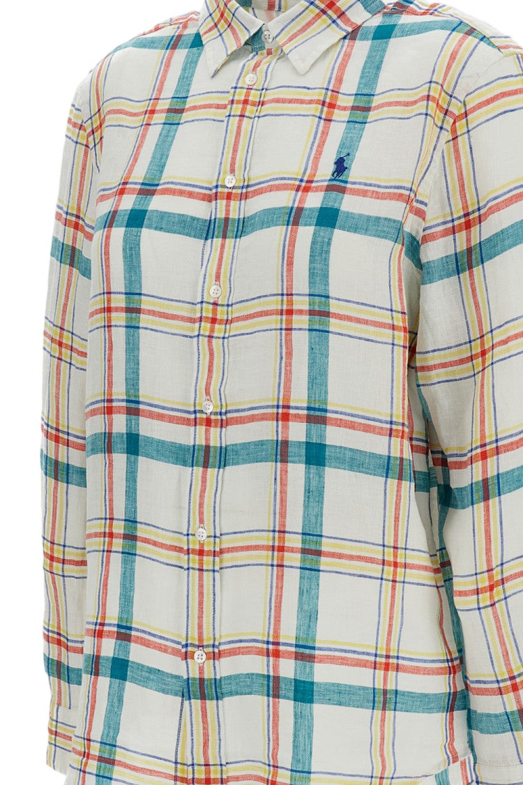 Polo Ralph Lauren Multicolor Check Pattern Linen Shirt