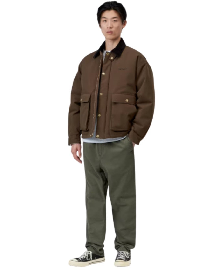 Carhartt Wip Tobacco Black Quentin Water-Repellent Nylon Jacket