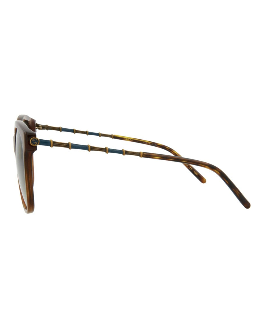 Gucci Square-Frame Acetate Sunglasses With Gradient Lenses