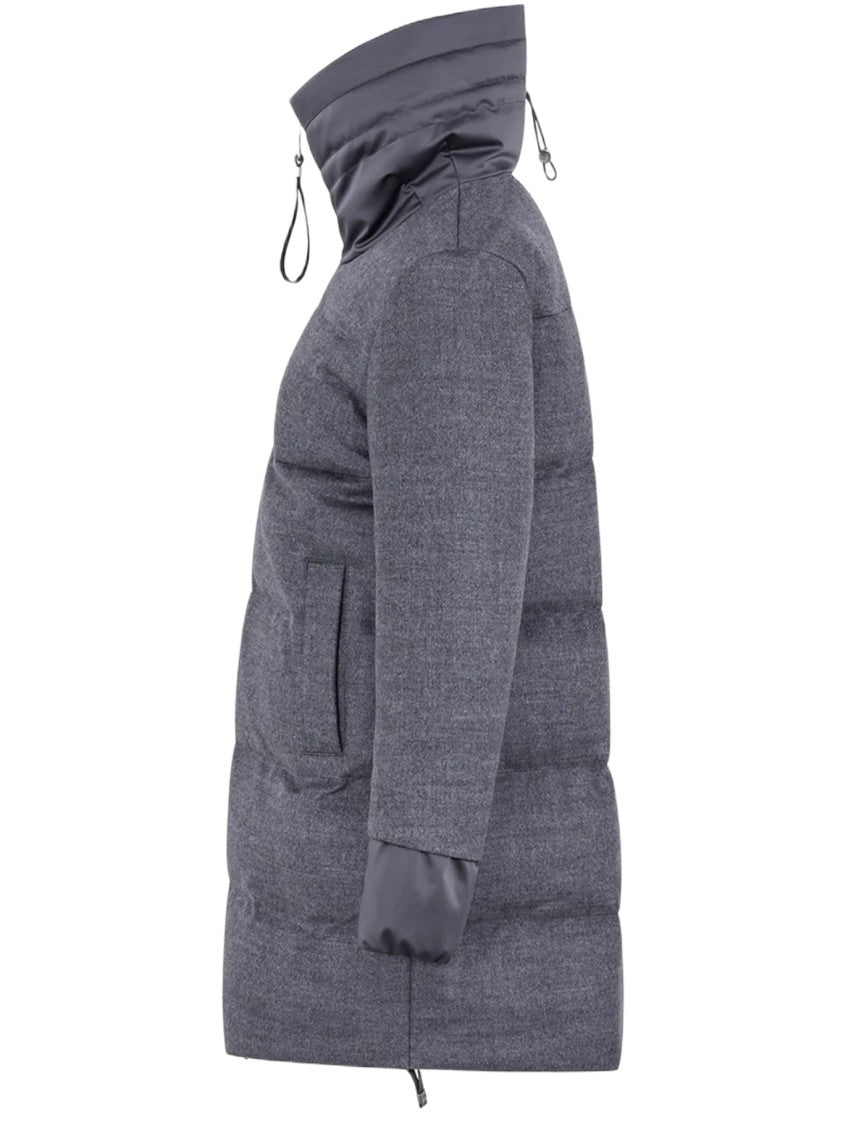 Duno Technical Wool Down Jacket With Adjustable Crater Collar