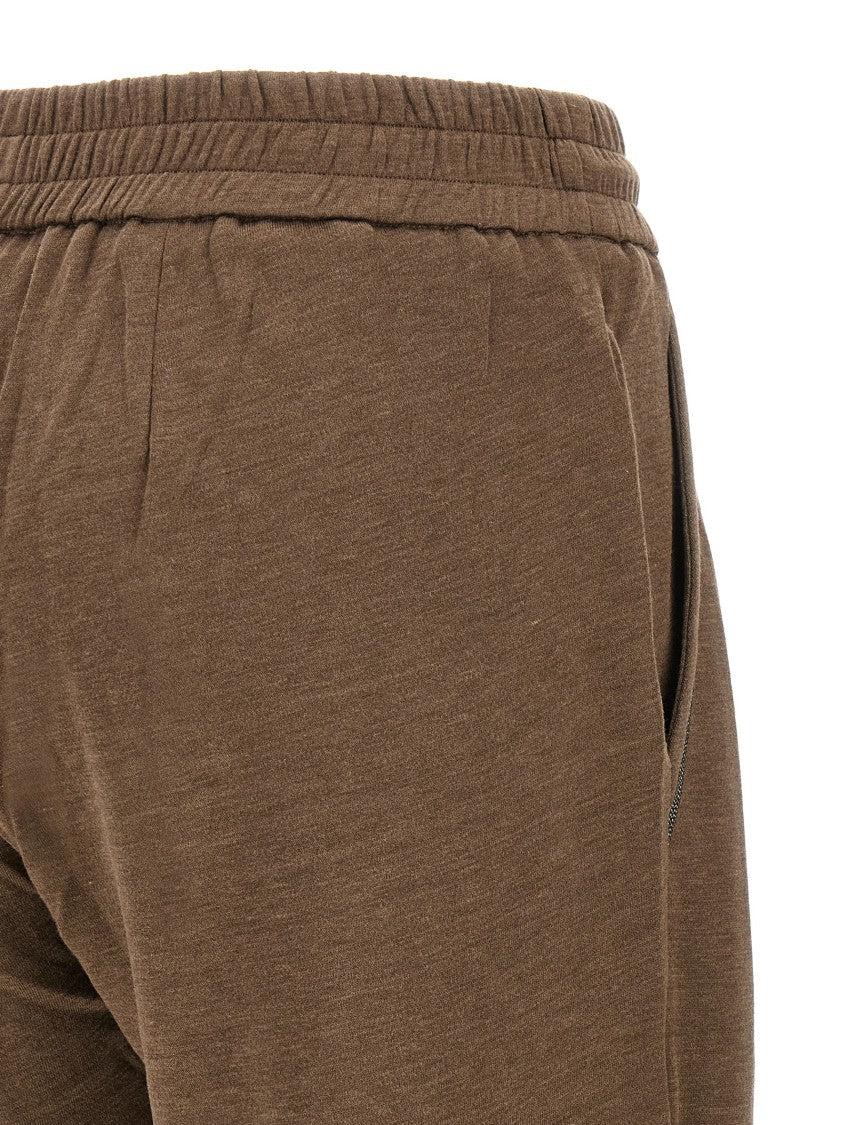 Brunello Cucinelli Shiny Pocket Detail' Joggers