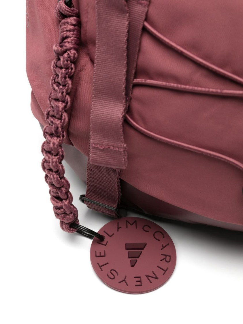 Adidas By Stella Mccartney Pink Spacious Buckle Strap Backpack