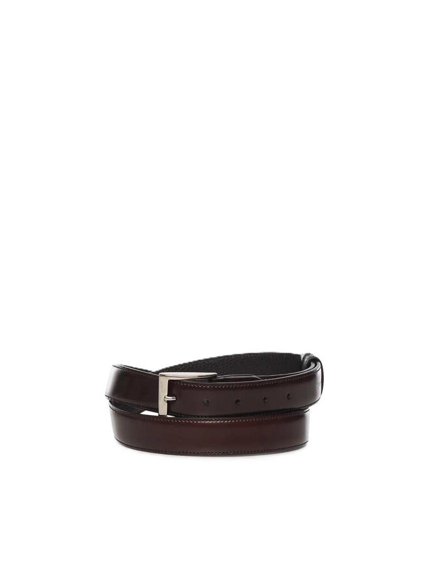 Hogan Dark Brown Leather Belt