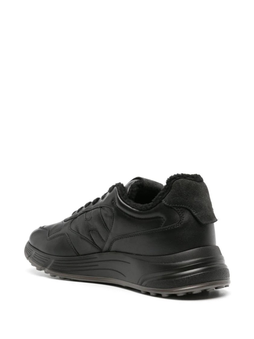 Hogan Multicolour Leather Trainers With Textured Sole