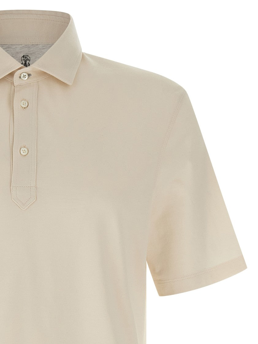 Brunello Cucinelli Classic Cotton Jersey Polo Shirt