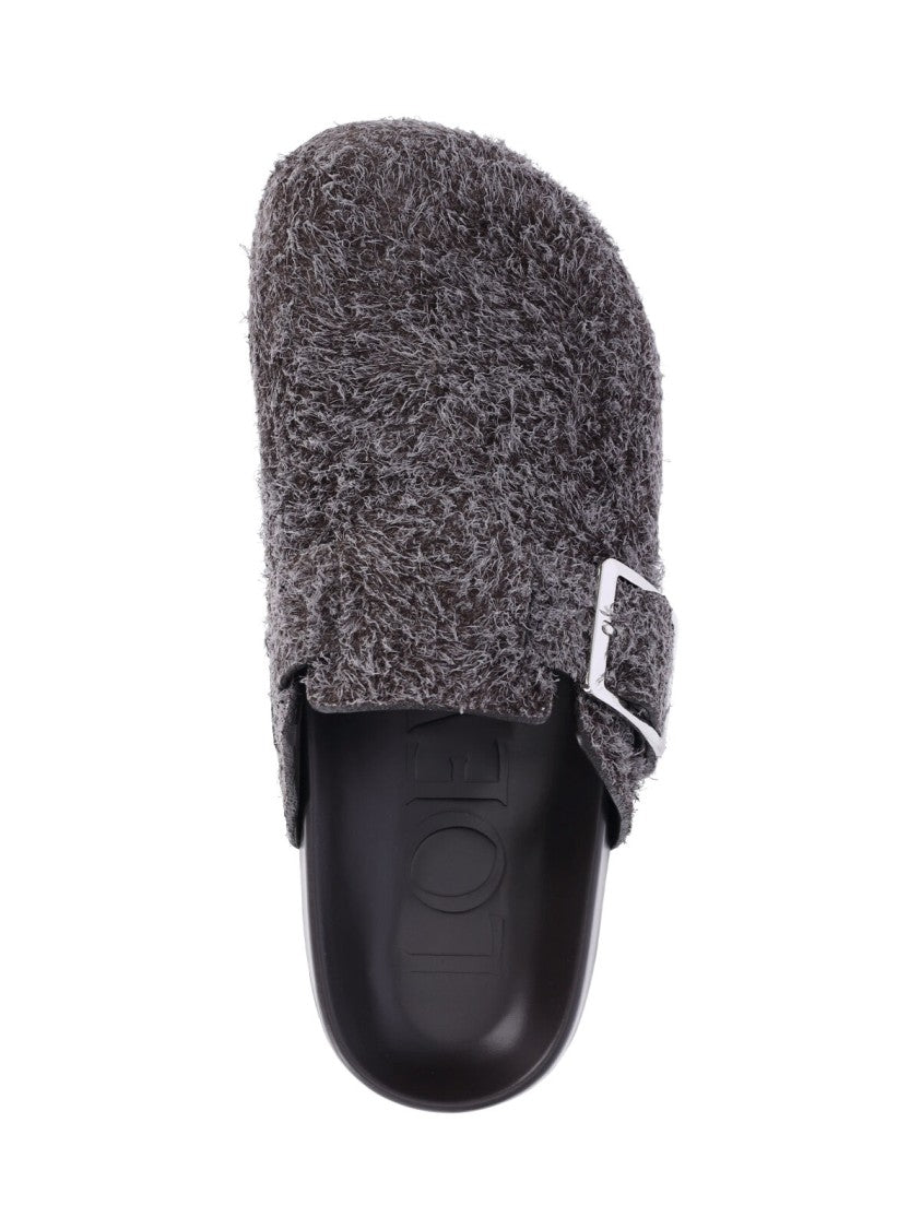 Loewe "Ease Buckle" Mules Brown