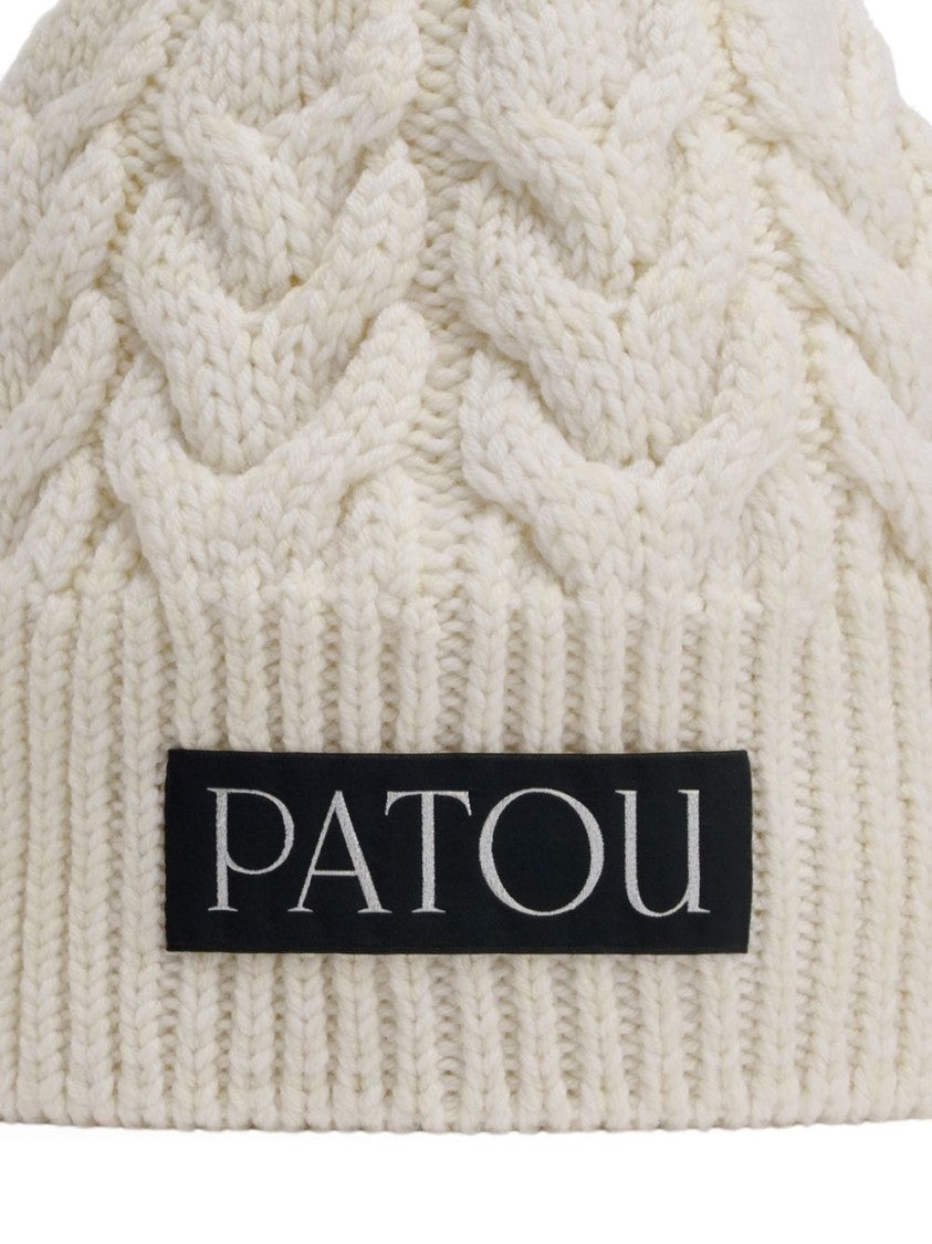 Patou Cable Knit Merino Wool Hat