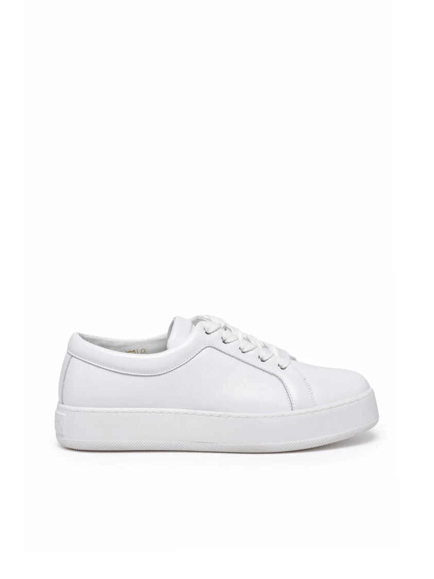 Max Mara White Leather Thea Sneakers