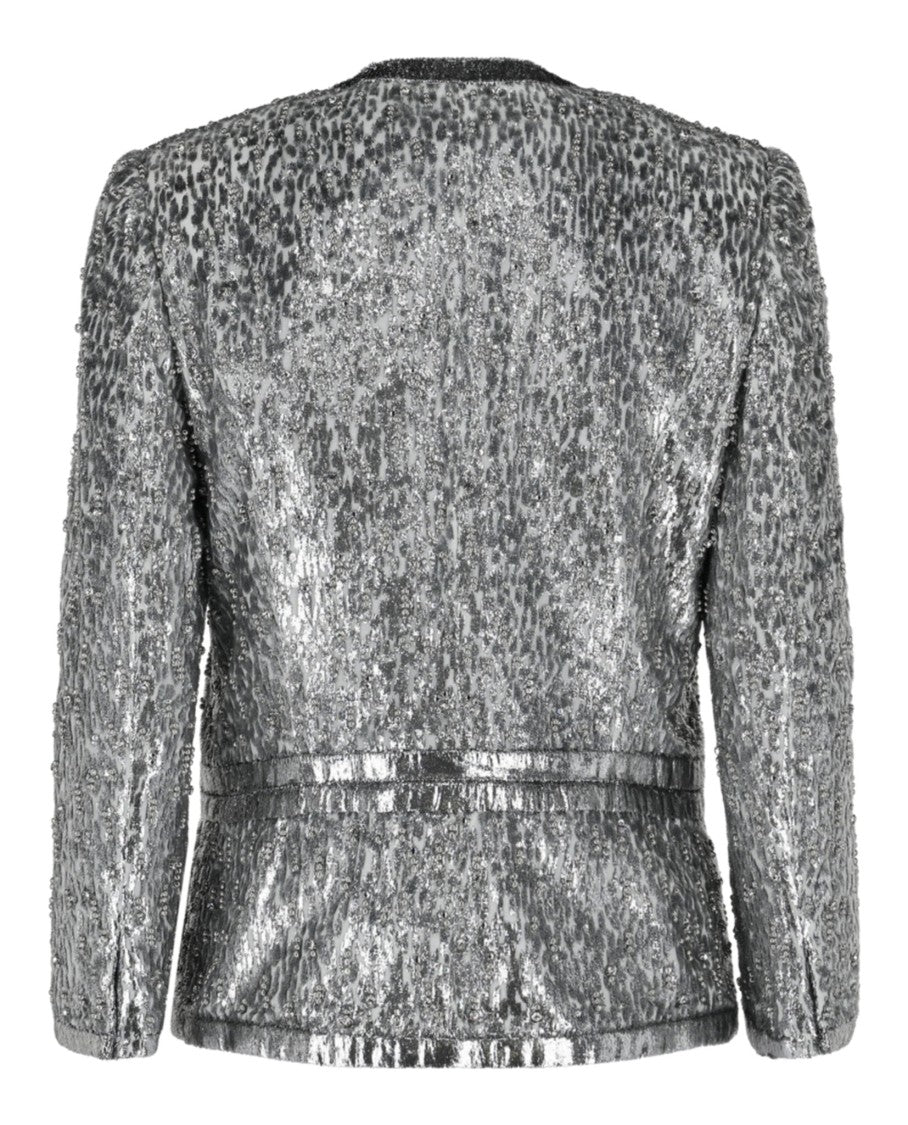 Givenchy Animal Print Single-Breasted Jacket