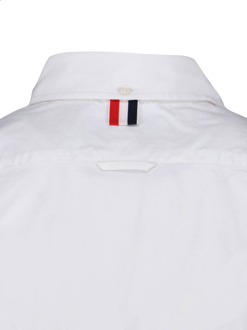 Thom Browne White Fitted Shirt Dress