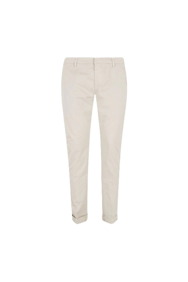 Dondup Cropped Slim-Fit Jeans In Light Beige