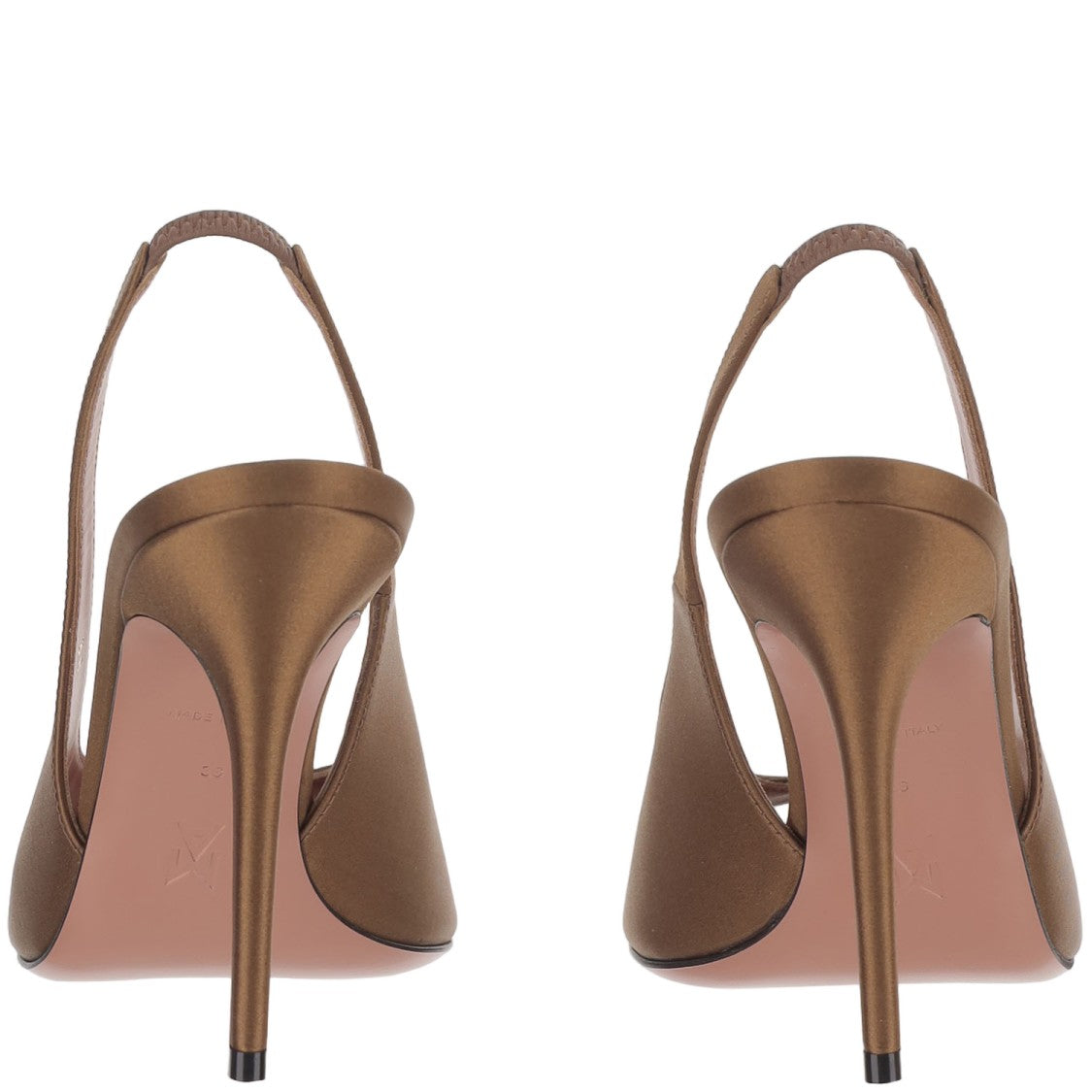Amina Muaddi Kristina Silk Slingback