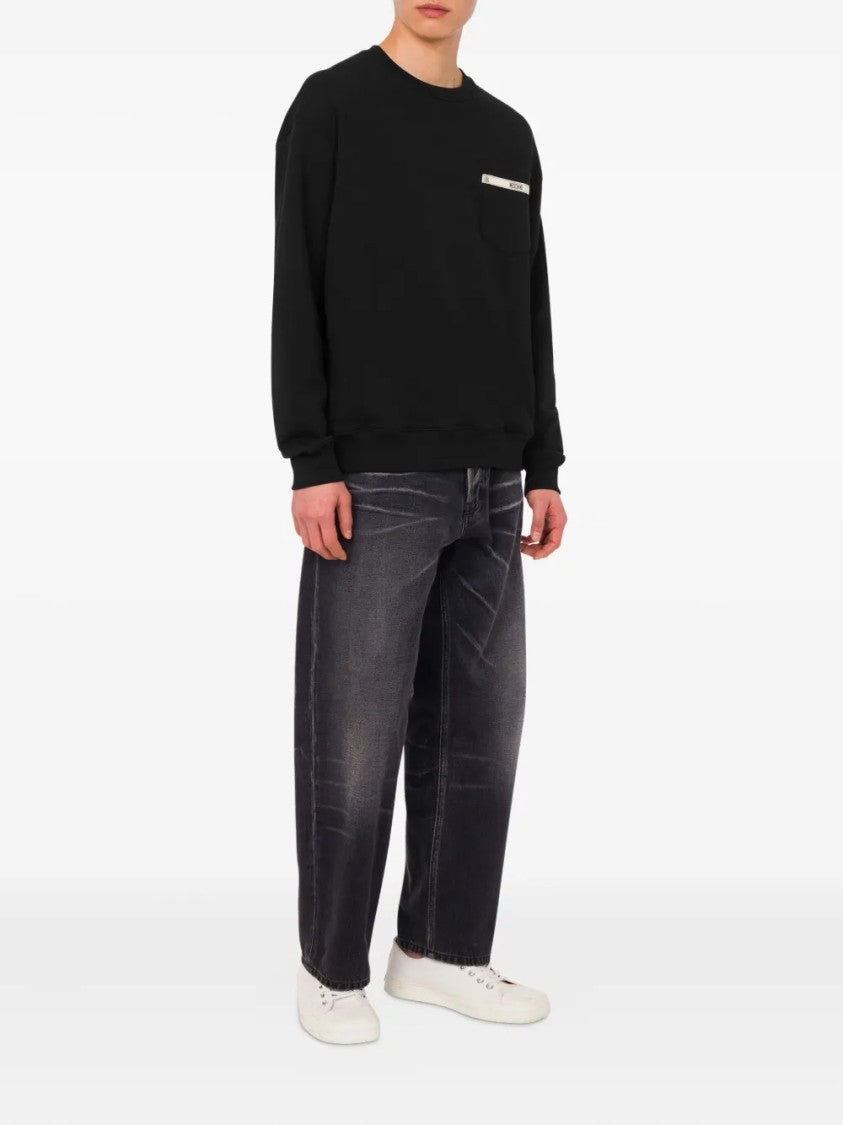 Moschino Relaxed-Fit Ribbed Cuffs Hem Sweatshirt