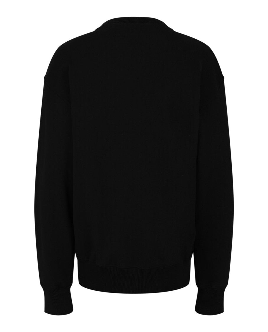 Givenchy Lightning Bolt Graphic Crewneck Sweatshirt With Crystal Embellishments