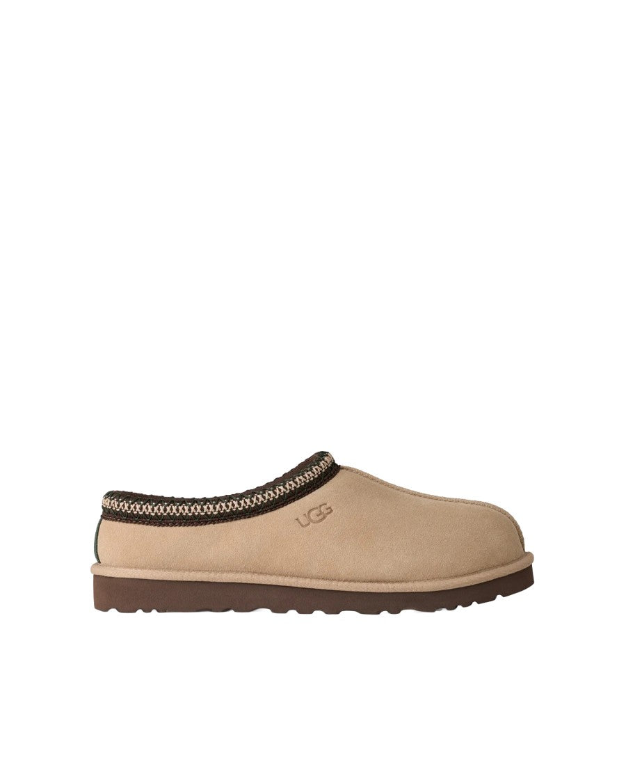 Ugg Suede Slip-On Shoes With Warm Shearling Lining