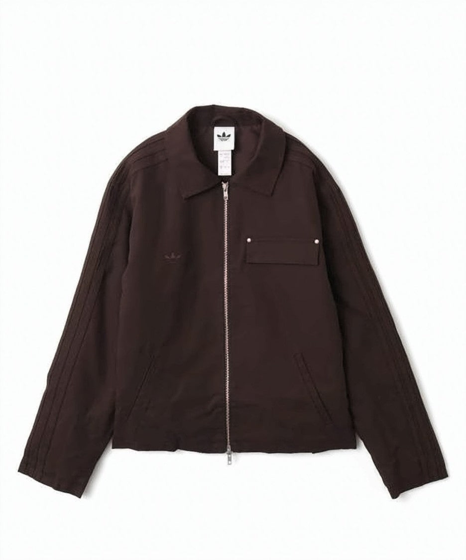 Adidas Minimalist Brown Cotton Casual Jacket