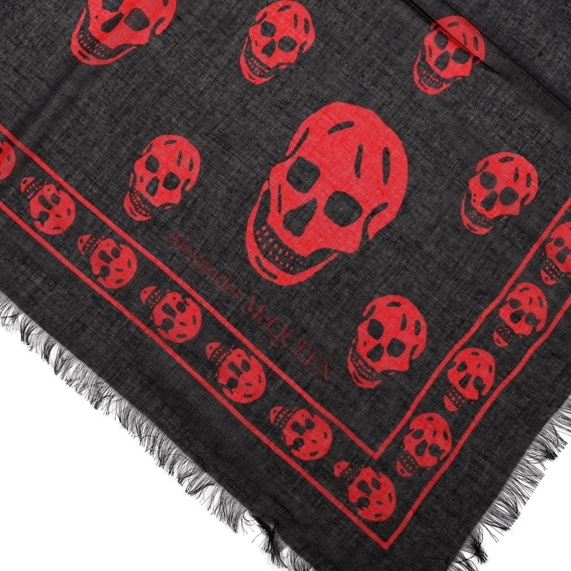 Alexander Mcqueen Skull Silk Scarf