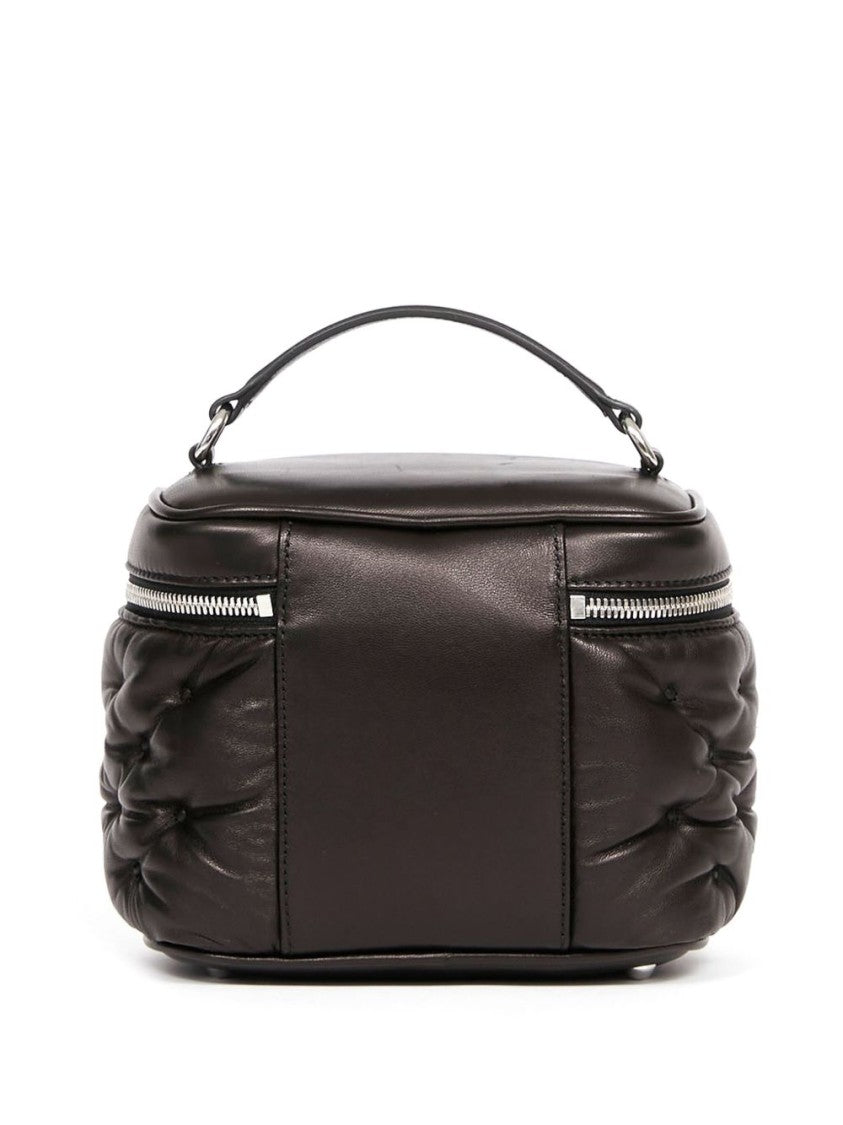 Maison Margiela Quilted Handbag In Soft Black Leather