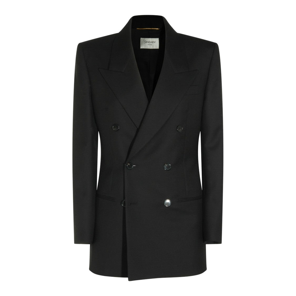 Saint Laurent Black Wool Double Breasted Blazer