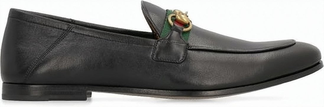 Gucci Black Leather Loafers