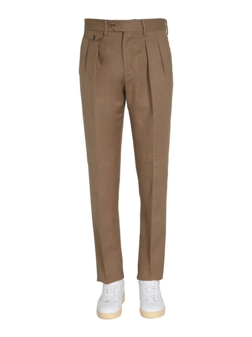 Lardini Regular Fit Brown Trousers