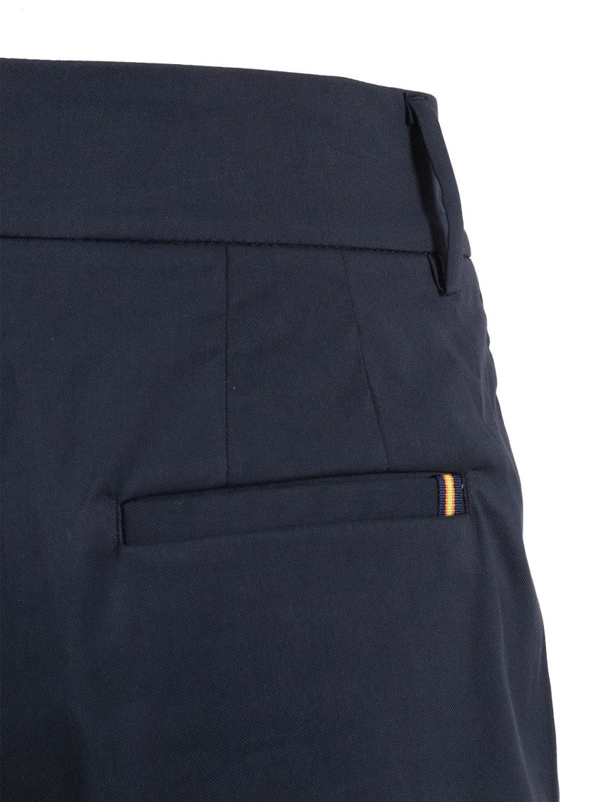 K-Way Blue Nive Twill Chino Shorts