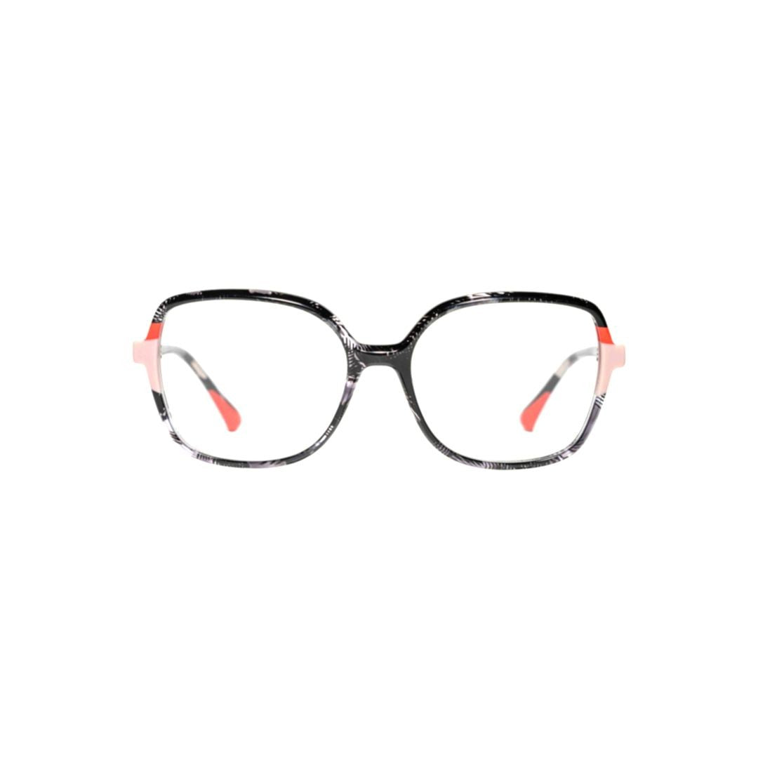 Xavier Garcia Design Amur C-1 Square Frame Eyeglasses With Marbled Acetate
