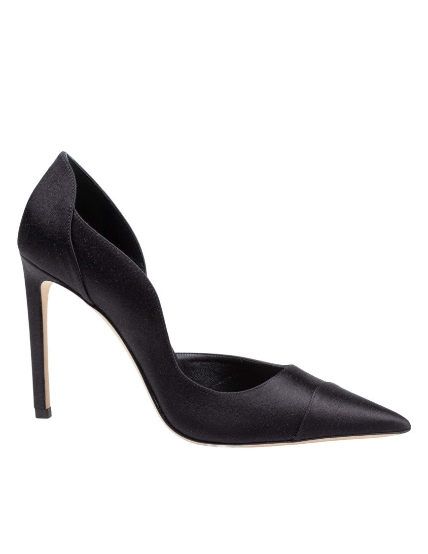 Jimmy Choo Brigitte 100 Sta Satin Pump, Black
